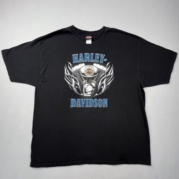 Harley-Davidson Other - Harley-Davidson T-Shirt Mens XL Black Crossroads Wilkesboro NC Biker Graphic Tee